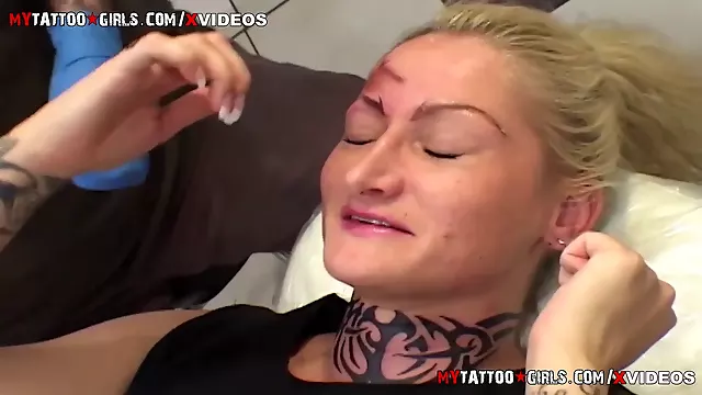 Alira Astro Eyebrows Shave and Tattooed