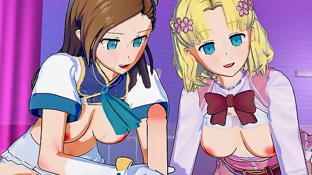 Anime 3D'a 0, Animowane, Obciä Ganie Hentai, Trójkąt Spuszczanie W Dupę, Big Ass Oral, Oral Crempi