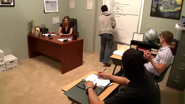 Hot Mom Gets Plowed On The Desk