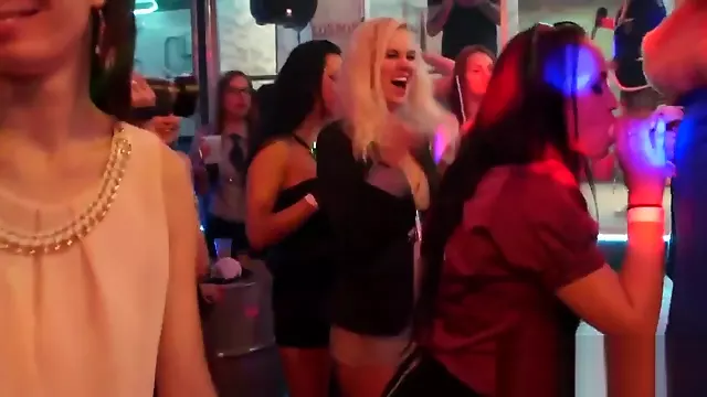 Nasty girls get entirely crazy and stripped at hardcore party