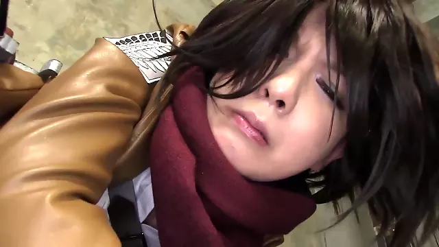 mikasa ackerman cosplay anal pt.1