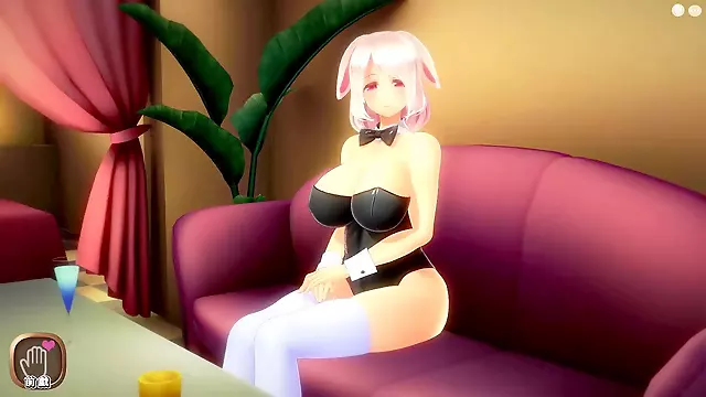 Big breast bunny girl, hentai, anime