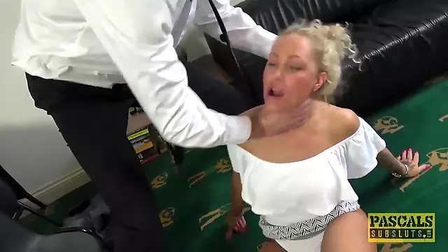 Hot blonde milf gets banged roughly
