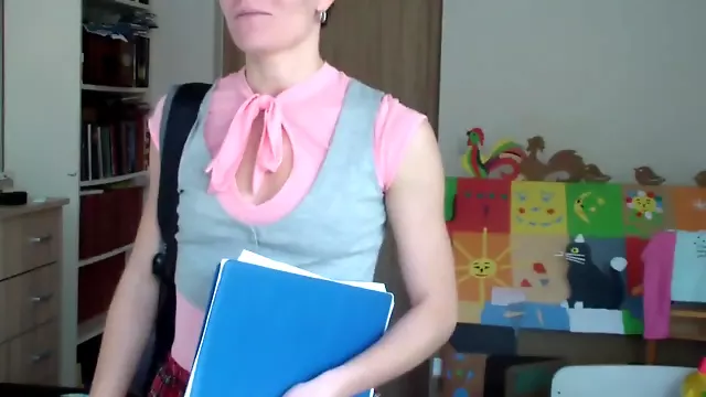 surprise during examination of young russian woman with a pervert doctor