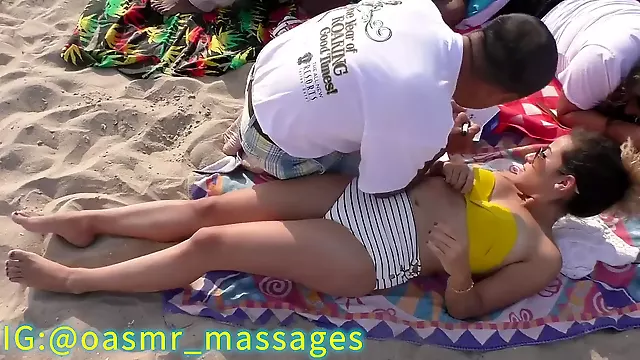 Asmr massage, real massage, candid