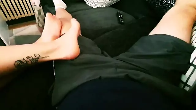 Step Sis Plays With My Cock 