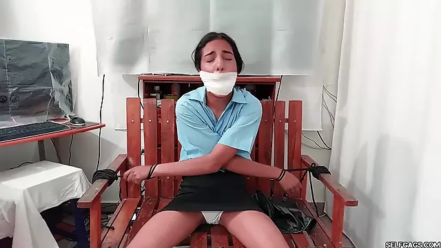 Nabbed Teenage Schoolgirl Bound And Gagged By Evil Bdsm