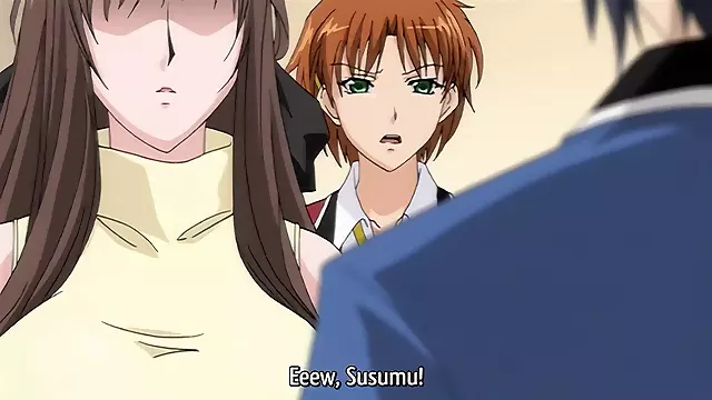 Saimin, yuri hentai, anime yuri boobs squeezing