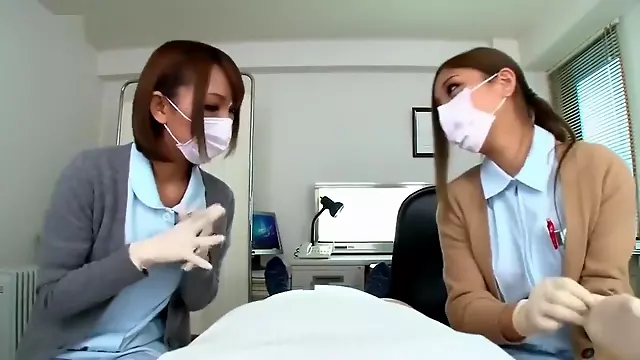 Japanese nurses handjob