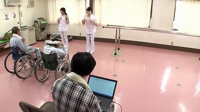 Hottest Japanese whore in Best Nurse JAV clip