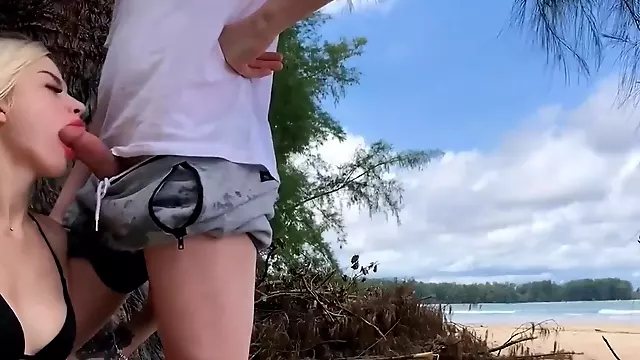 Public sex on the island, Cumming in my panties