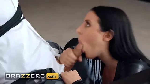 (Angela White) Ties (Zach Wild) Up Steals His Diamonds But Then She Notices His Big Cock