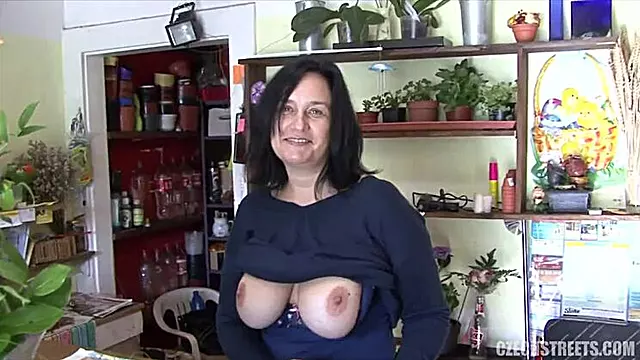 F-Sized Tits Mature Get Fucked in Flower Store (Complete)