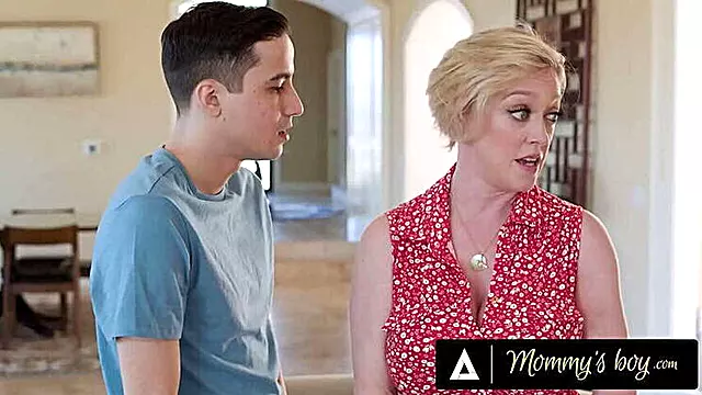 Stepmom Dee Williams Helps Her Stepson with Confidence Boost by Letting Him Fuck Her Generously